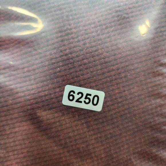 Mens Burgundy Members Mark Thermal Henley Shirt Long Sleeve Size M - Picture 11 of 11